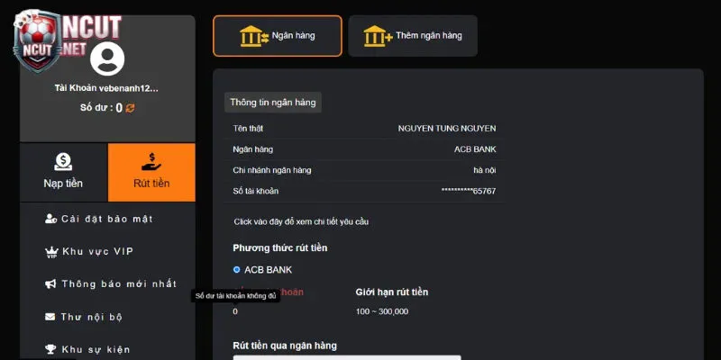 Hướng dẫn rút tiền 23Win
