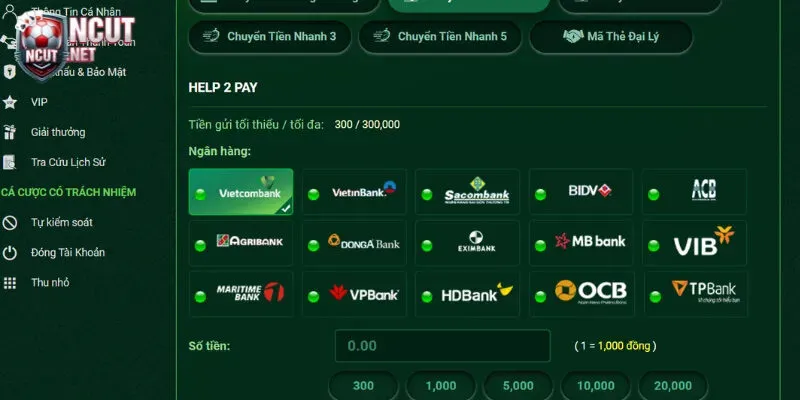 Gửi tiền FB88 qua Help2pay