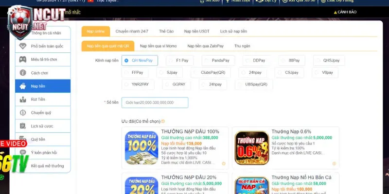 Hệ thống thanh toán của QH88 - Tiện lợi và nhanh chóng