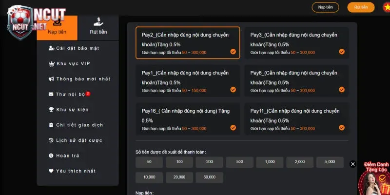 Nạp tiền 23Win - Bắt đầu hành trình khám phá thế giới game